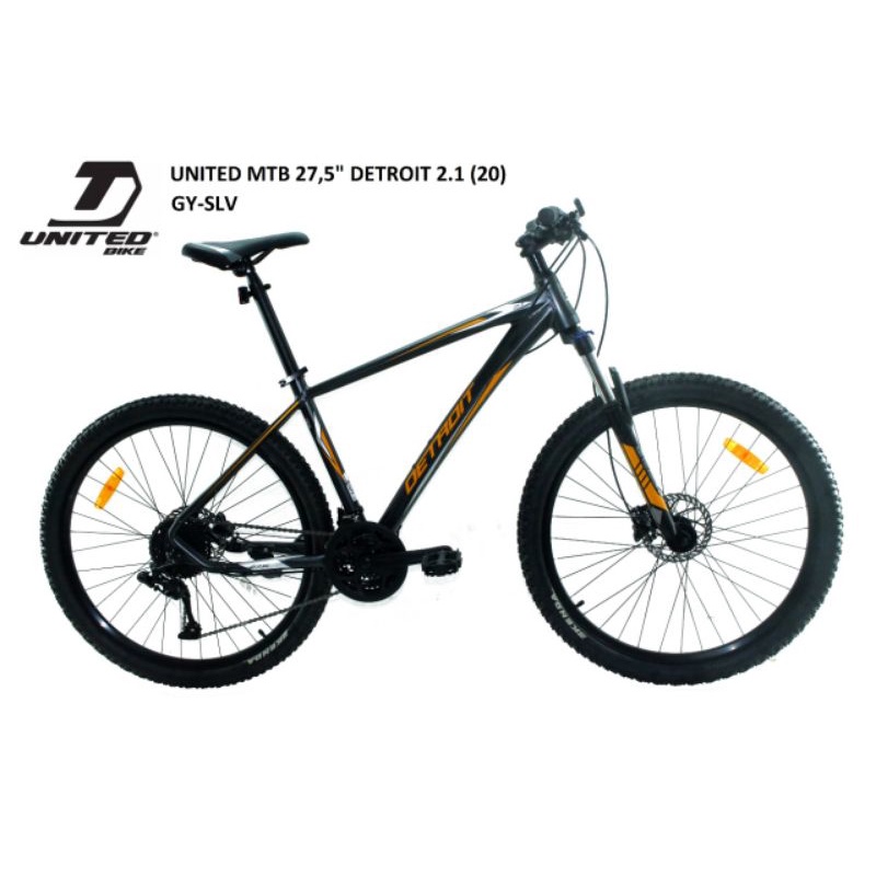 sepeda mtb 27.5 inch united detroit 2.1