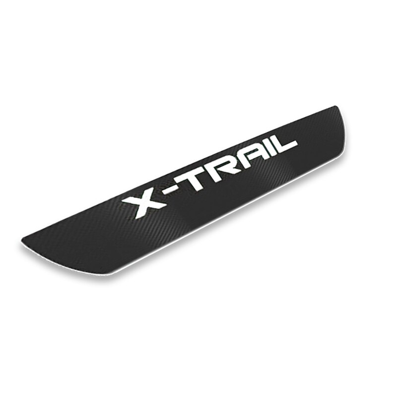 Stiker Pelindung Lampu Rem Tinggi Bahan Serat Karbon Warna Hitam Untuk Nissan X-Trail Xtrail