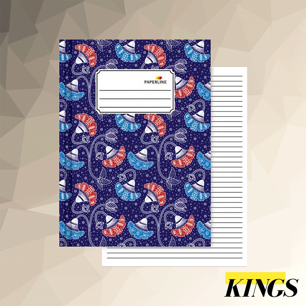 

Paperline Buku Tulis Hard Cover / Sampul Tebal Quarto 200 Q