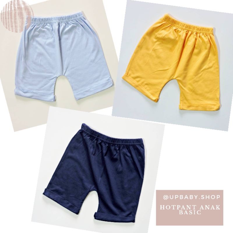 CELANA PENDEK ANAK POLOS BASIC LAKI LAKI HOTPANT COWO MURAH HALUS ADEM UNISEX