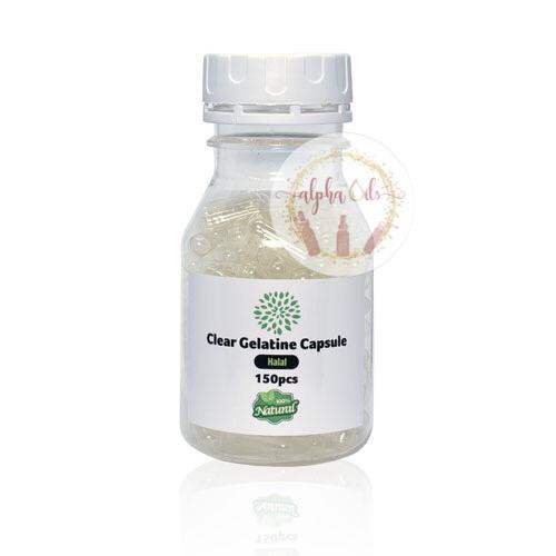 Clear Gelatine Capsules 150pcs