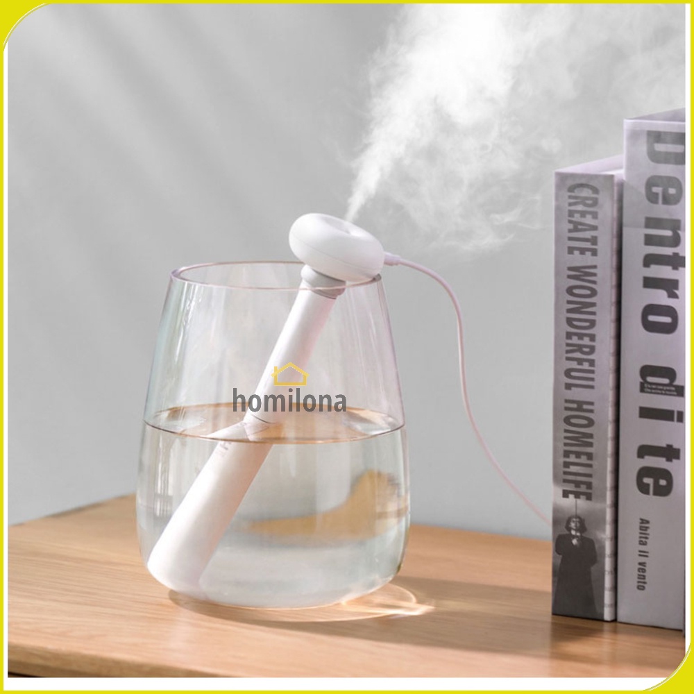 Air Humidifier Ultrasonic Aromatherapy Oil Diffuser Portable Celup Taffware Humi  K J021 White