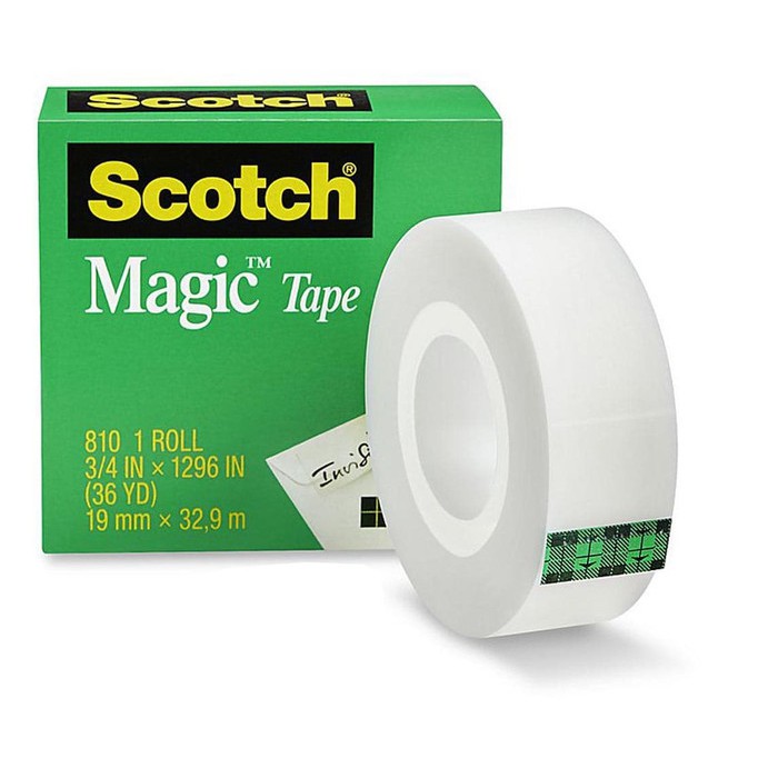 3M Scotch Magic Tape 810 , 3/4 Inch x 36 Yard (PCS)