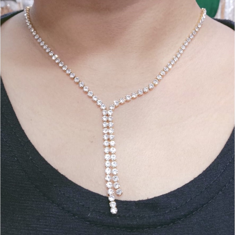 kalung titanium //kalung nagita//kalung full permata//kalung aurell