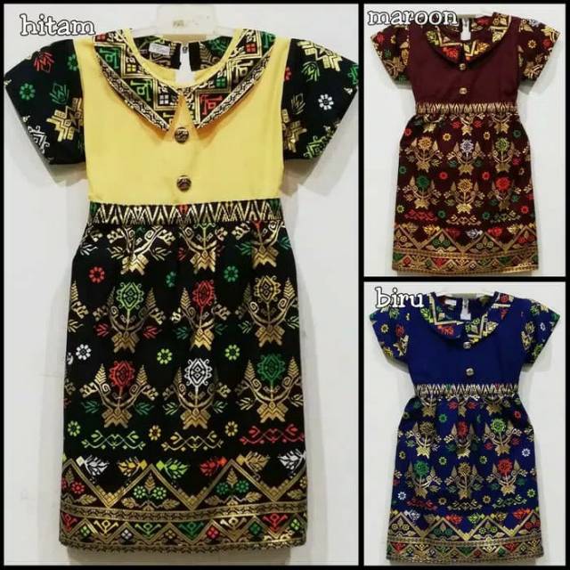 Jual Murah Dress Gaun Pesta Batik Anak Usia 2-12 Tahun Isyana Solo OqapxaHExVQkj