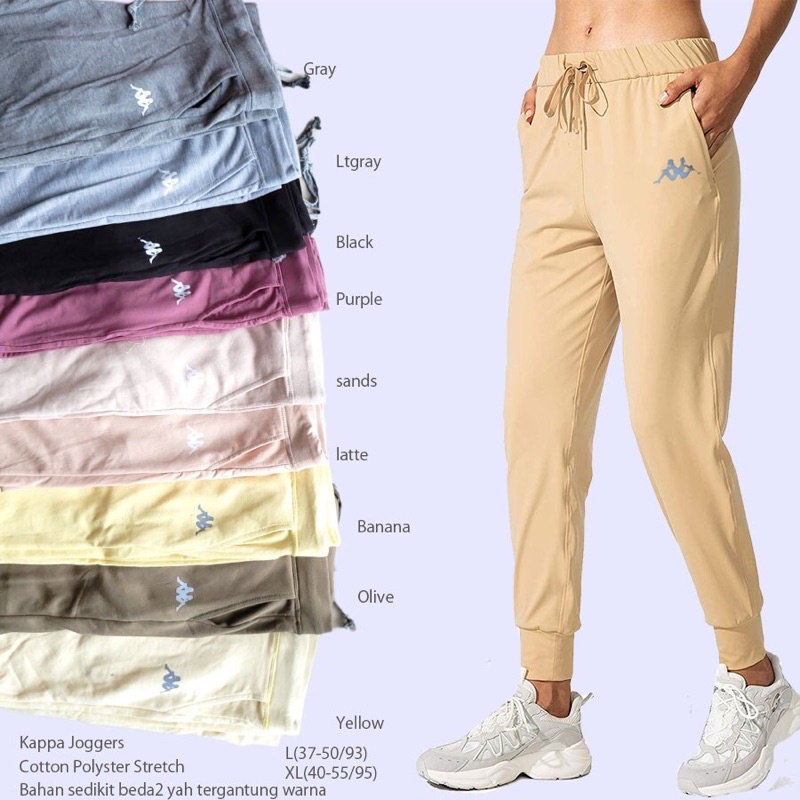 lovemecorner KAPPA ORIGINAL SWEATPANTS CELANA OLAHRAGA CELANA TRAINING WANITA KOREA PRODS LIMITED