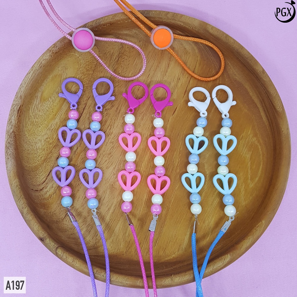 PGX Strap Masker - Tali Masker - Kalung Masker Mute Kristal Kaca Berkilau Aksesoris Fashion A197