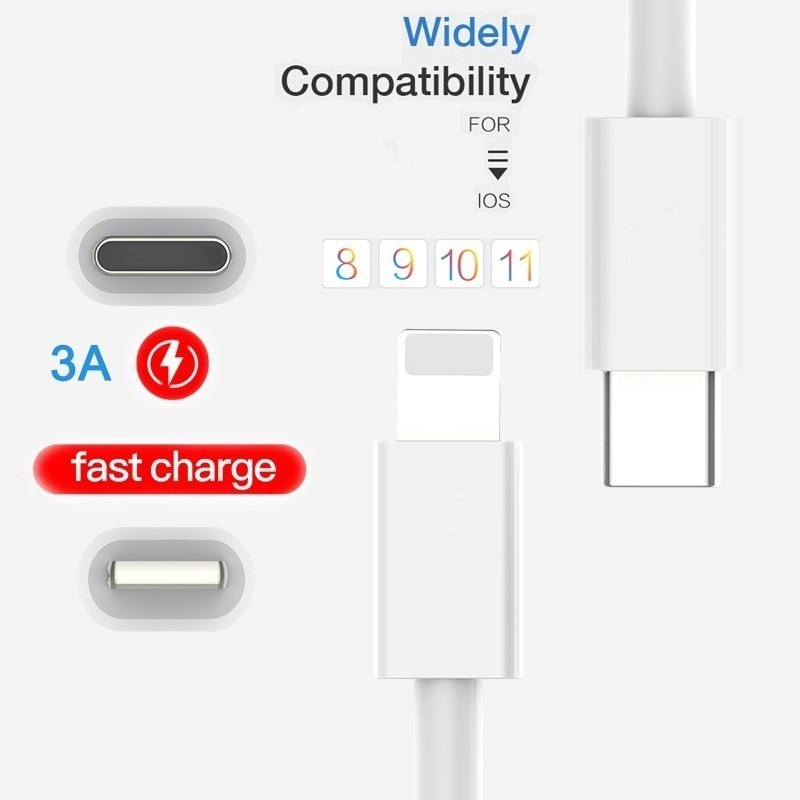 Kabel Data PD USB-C to Lightning 18w - Kabel Data Iphone 11 Pro Max