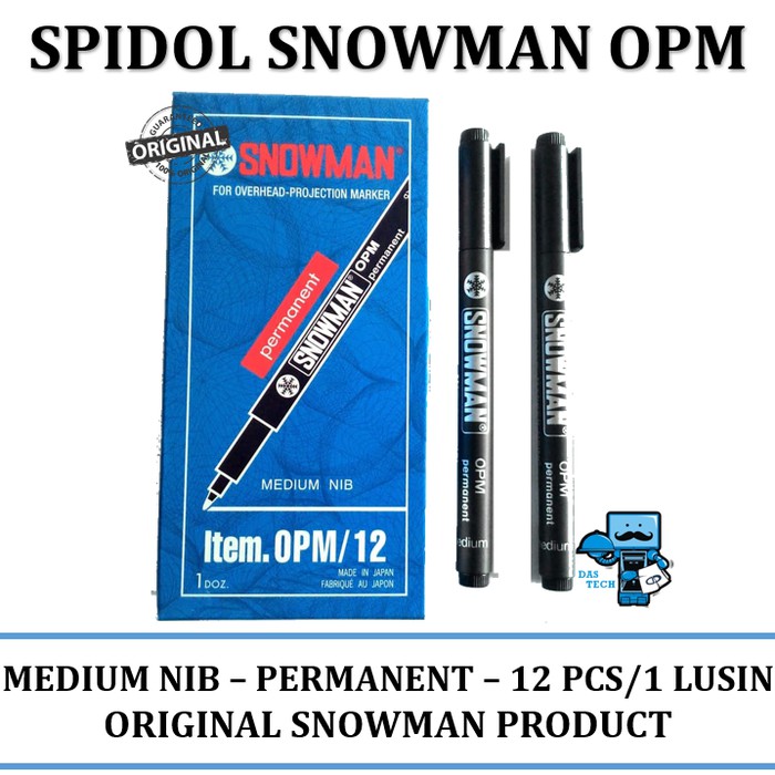 

Spidol OHP Snowman OPM (12pcs/Lusin)