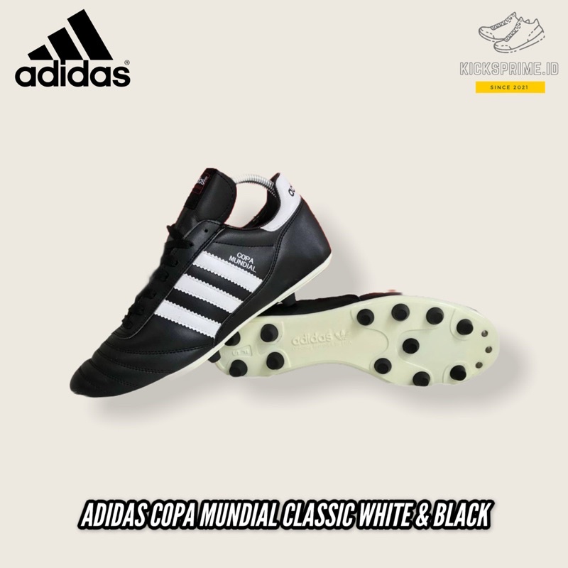 SEPATU BOLA ADIDAS COPA MUNDIAL CLASSIC WHITE & BLACK