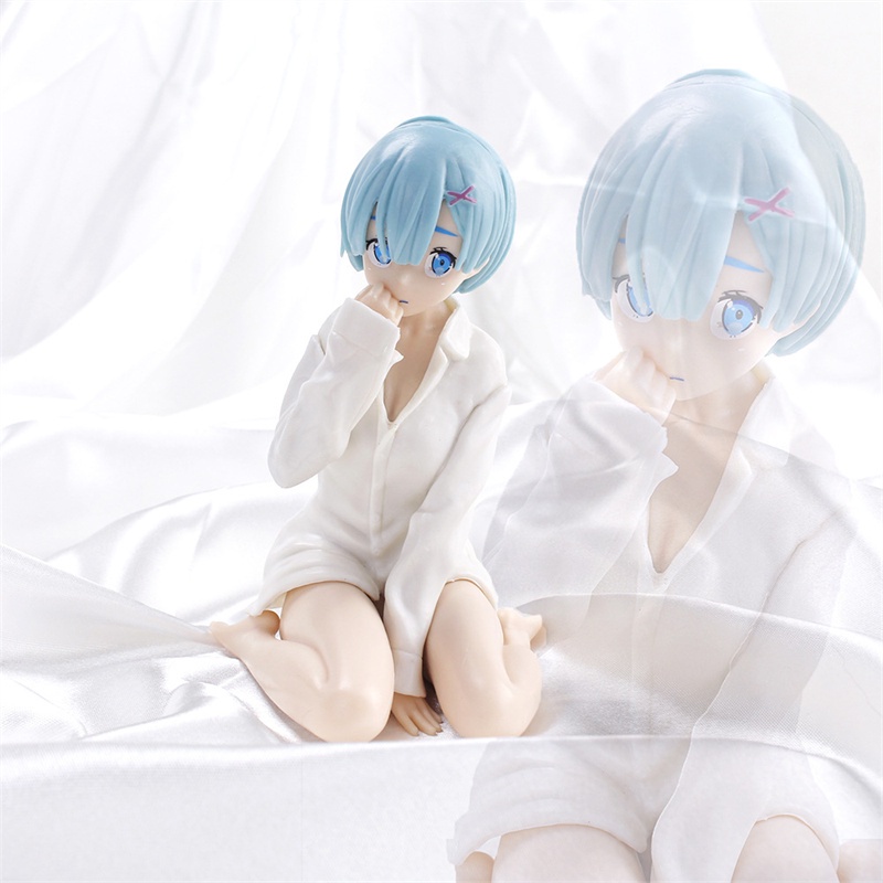 Action Figure Anime Re: Life In A Different World From Zero Rem Ram Ukuran 11cm Bahan Pvc Untuk Koleksi