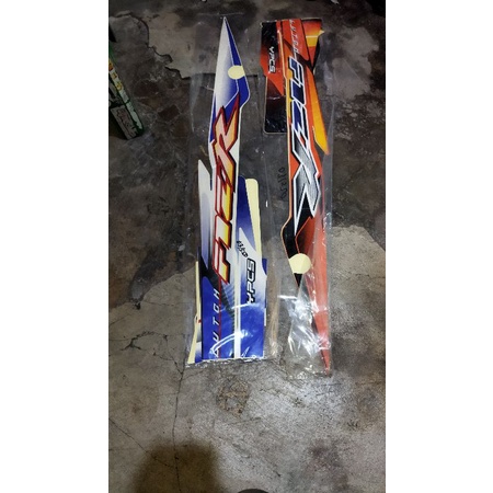 striping motor FIZ R 2003 standar original warna biru, oren