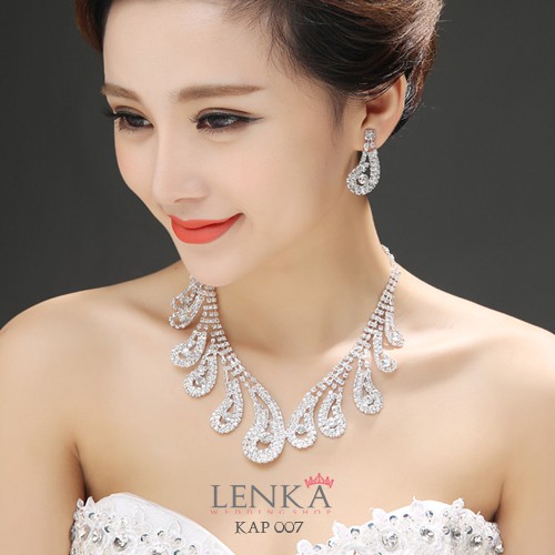 [ORDER SEKARANG] WEDDING JEWEL SET KALUNG ANTING PENGANTIN BRIDAL WANITA KAP007