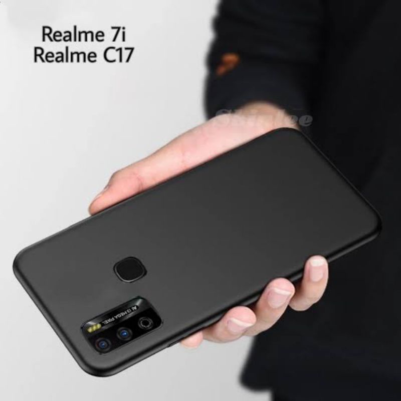 SOFTCASE BLACKMATE BLACK MATE REALME 7I/C17 / BLACKMATE REALME C17 7I / SOFTCASE HITAMBREALME 7I / S