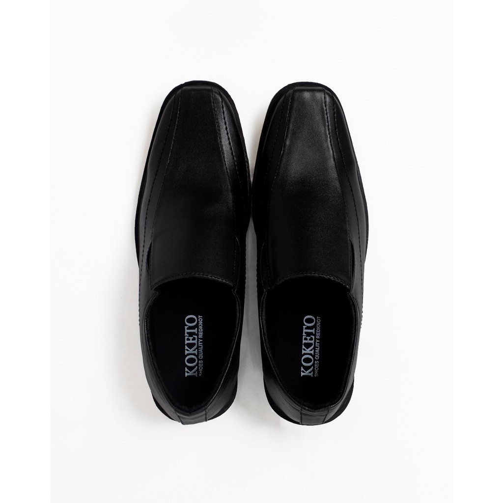 Redknot Michael Boston Hitam Koketo Series Sepatu Kerja Murah Pantofel Berkualitas-4