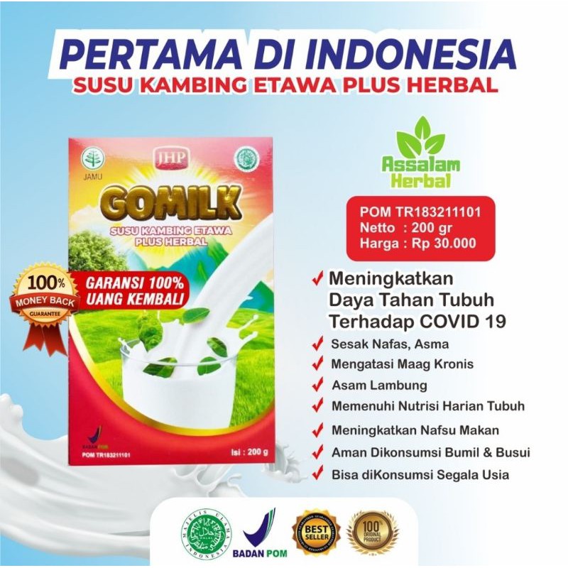 

RESTOCK BANYAAAKKKK!!!!! GOMILK SUSU KAMBING ETAWA PLUS HERBAL