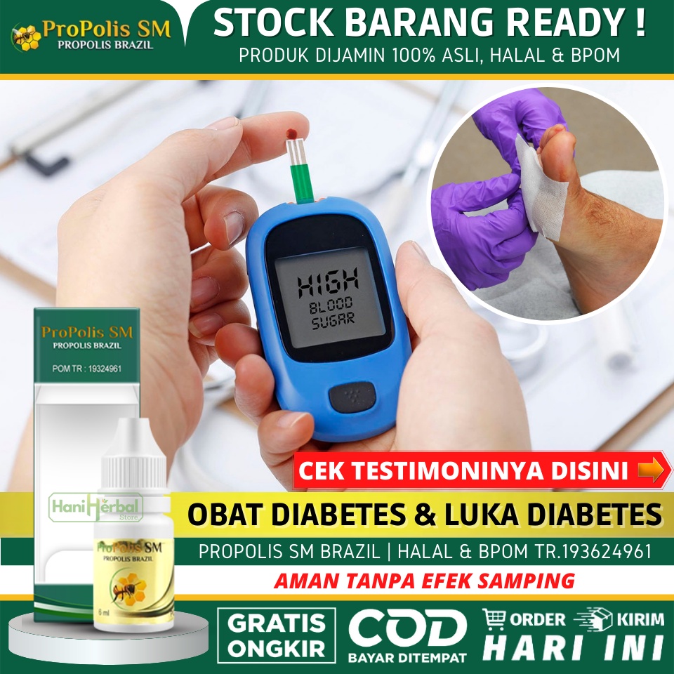 Obat Penyakit Diabetes dan Pengering Luka Diabetes - Obat Luka Diabetes Herbal, Obat Luka Diabetes M
