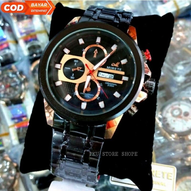 JAM MIRETE ORIGINAL JAM PRIA ANALOG TAHAN AIR FREE  BATRAI_JAM TANGAN COWOK RANTAI STAINLIS STEL JAM TANGAN PRIA WATER RESISITANT, JAM TANGAN IMPORT PRIA MODEL TERBARU_JAM TANGAN PRIA TERLARIS TAHAN AIR SILVER