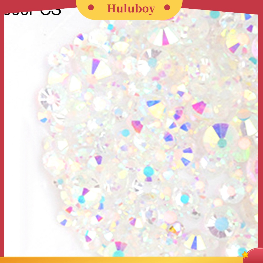Huluboy Huluboy♡ 300pcs Berlian Imitasi Glitter Warna-Warni Untuk Dekorasi Manicure