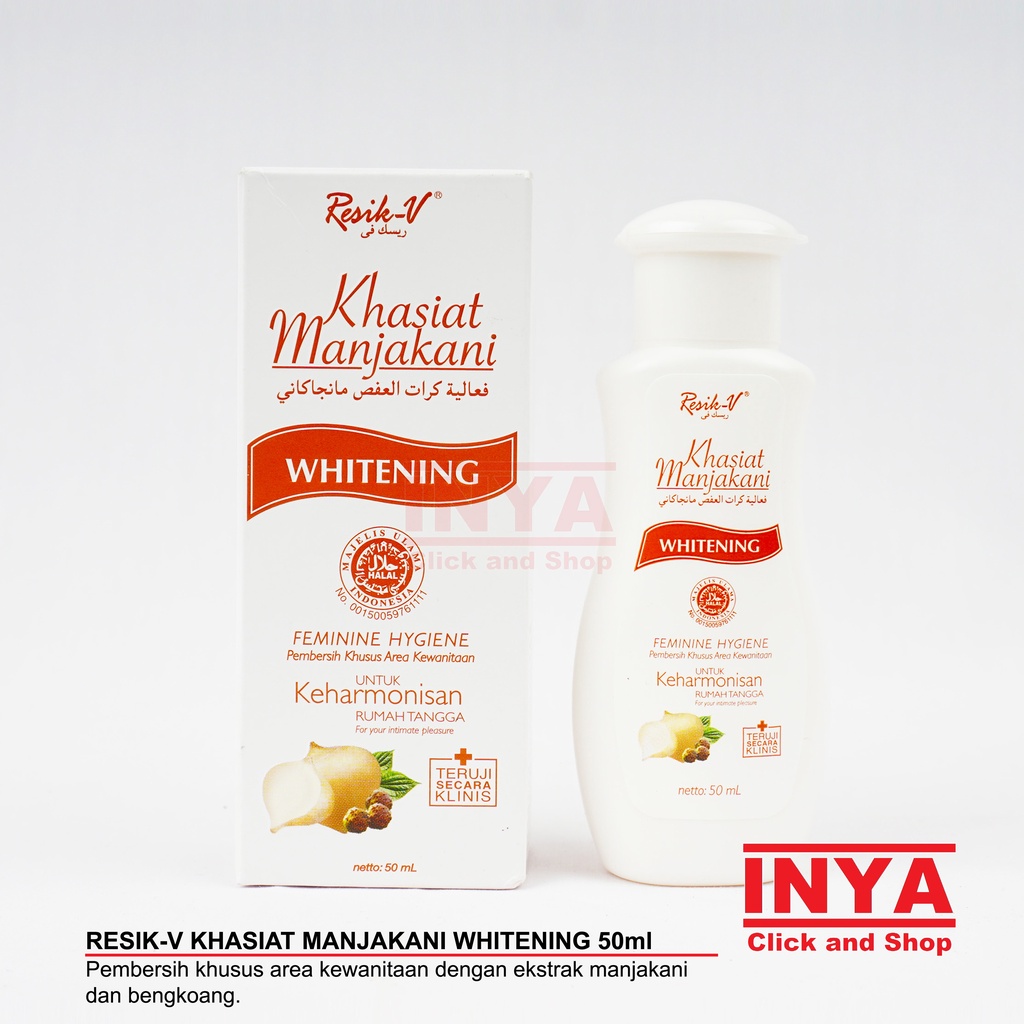 RESIK V KHASIAT MANJAKANI WHITENING 50ml - Feminine Hygiene