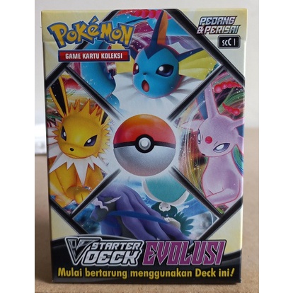 Kartu Pokemon TCG Seri 9 V Starter Deck Evolusi SCC1 Pedang Perisai