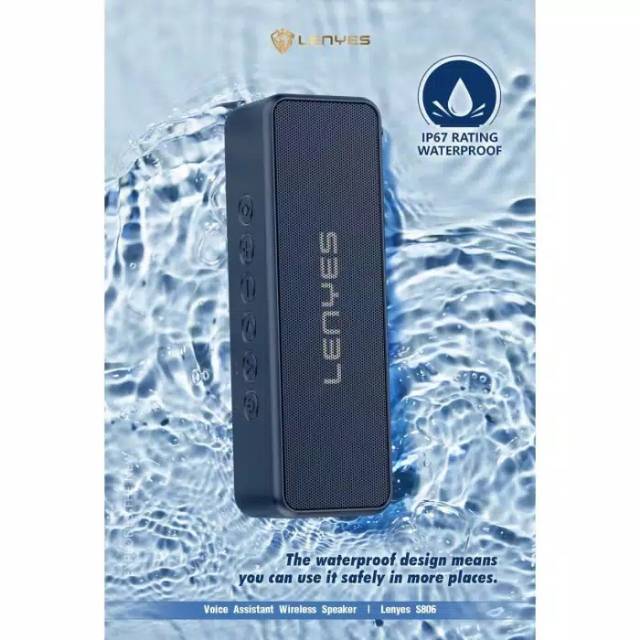 Lenyes Speaker Wireless Voice Assistant Waterproof S806