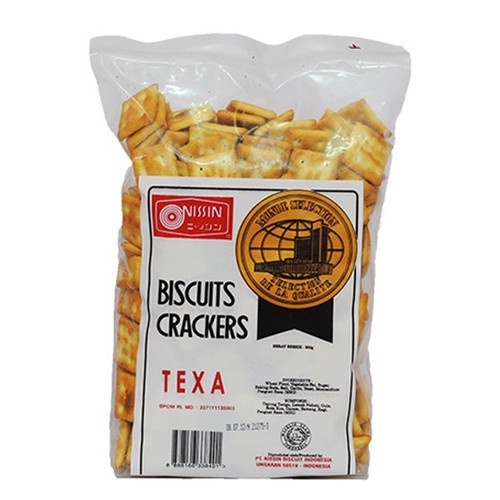 

NISSIN TEXA CRACKERS 300gr / NISSIN TEXA KREKES / NISSIN TEXA / BISKUIT NISSIN
