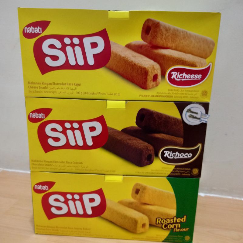 

SIIP NABATI BOX ISI 20 PCS X 5 GRAM ALL VARIAN COKLAT KEJU JAGUNG BAKAR