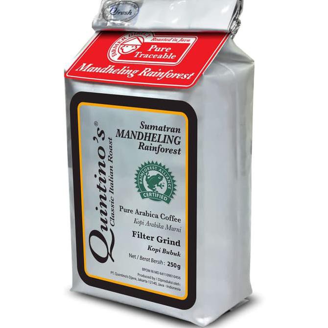 

Quintino's Coffee Rainforest filtergrind 250 gr