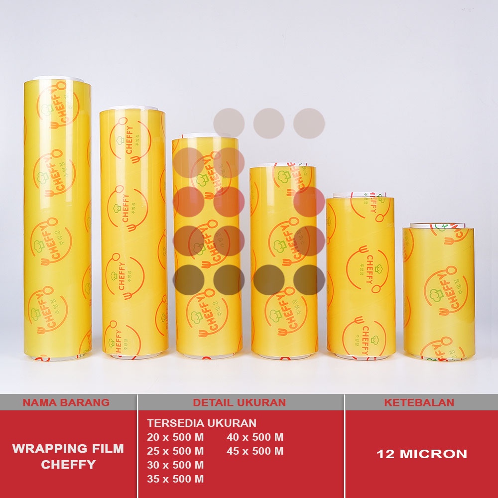 WRAPPING FILM CHEFFY 35 x 500 METER / PLASTIK WRAP / CLING WRAP