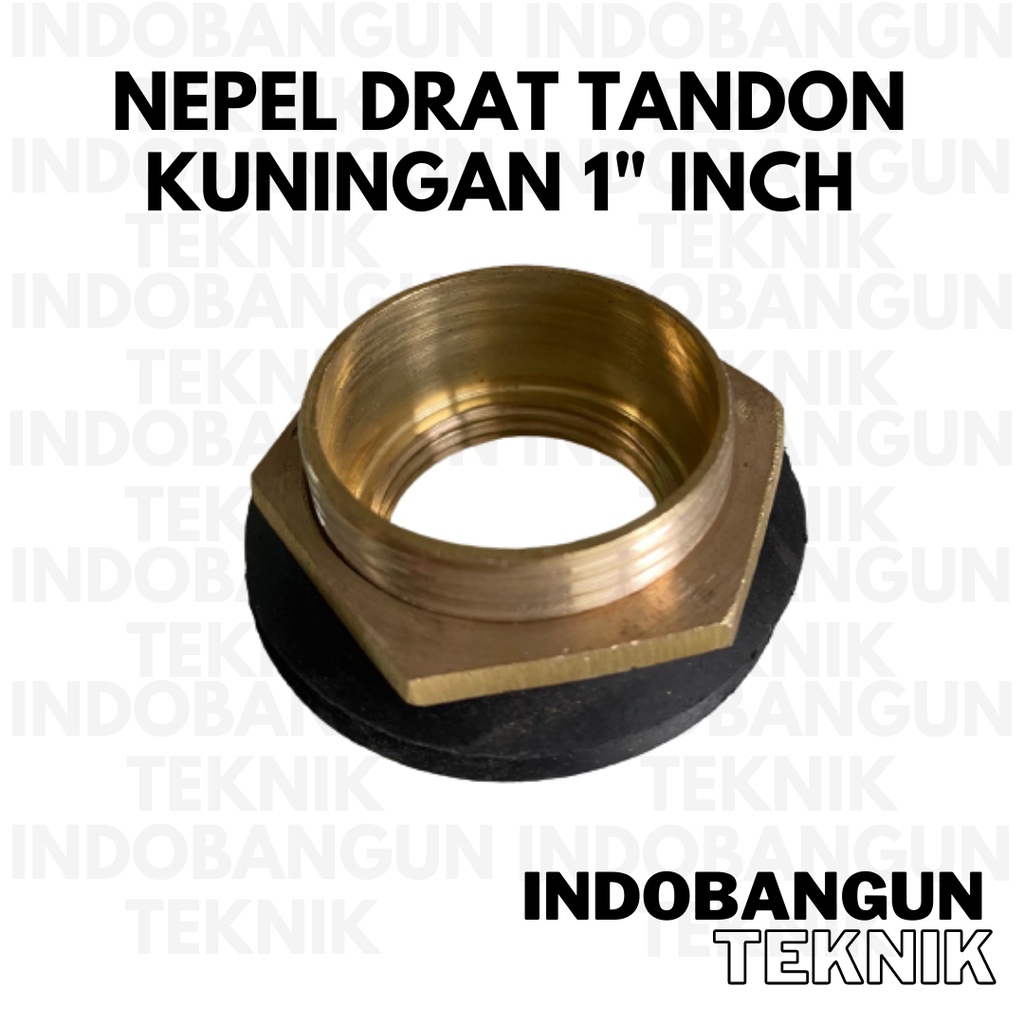 Nepel Nepple 1" Fitting Mur Mor Vault Ring Drat Tandon Toren Tangki Air Kuningan 1 Inch