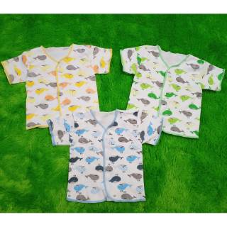 3 Baju Bayi SNI Tangan Pendek Atasan Newborn Kancing Depan 3 Baju Bayi SNI Tangan Pendek Atasan Newborn Kancing Depan