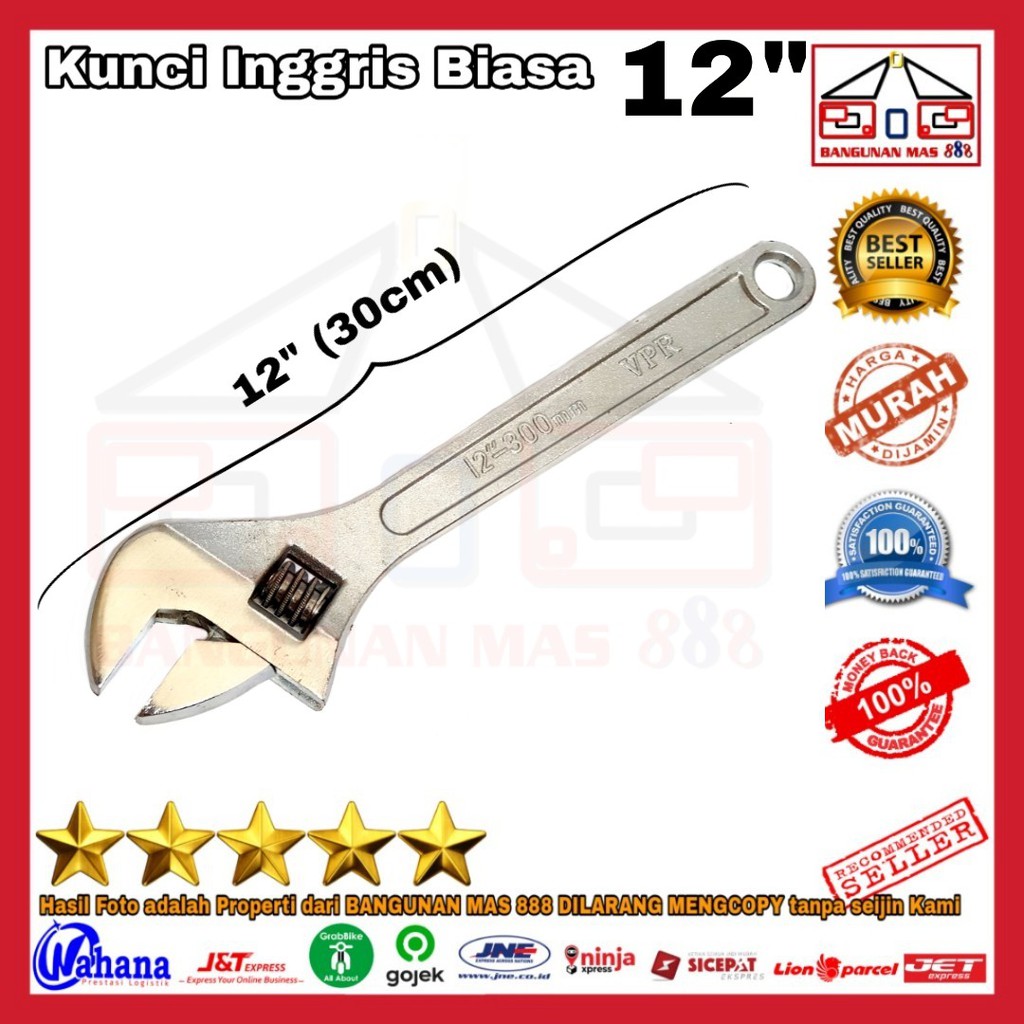 KUNCI INGGRIS 10 in BIASA - KUNCI INGGRIS TERBAIK - KUNCI INGGRIS BAGUS - KUNCI INGGRIS TERMURAH