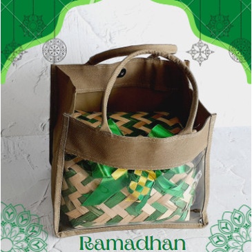 

TERLARIS Hampers Bag Trasnparan Tas PVC Kantong Lebaran Natal Idul Fitri