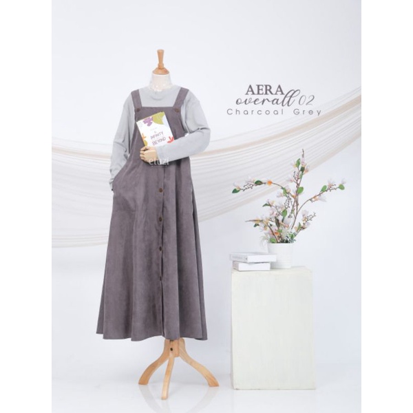 OVERALL DRESS WANITA + INNER AERA BY ETUZI HIJAB
