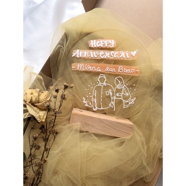 Akrilik Custom Bulat Non LED