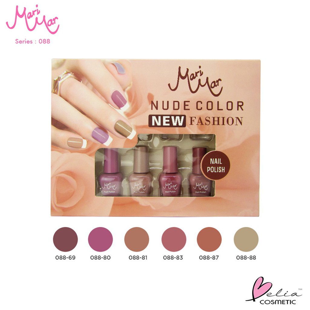 ❤ BELIA ❤ [ECER] MARIMAR - Nude Color kutek ( kuteks warna nude cat kuku ) | Nail Polish Xi Xiu BPOM