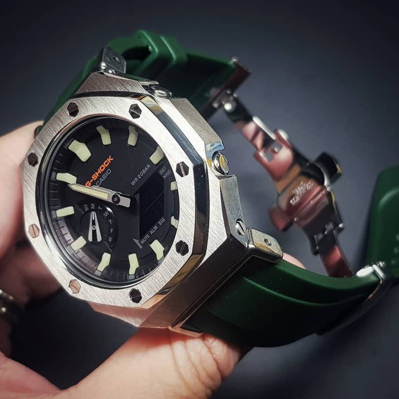 Jam Tangan Pria Gshock Original Garansi Resmi Custom Oak