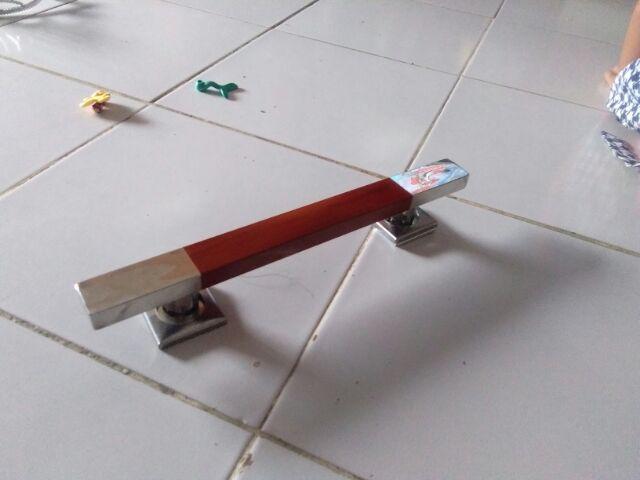 Paket Gagang Pintu Rumah 33 Cm Handle Pintu Model Kg Kotak Cat Dan Body Pelor Tarikan