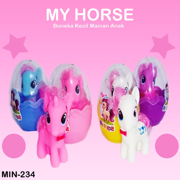 Mainan MY HORSE Boneka Kecil Kuda Poni Action Figure Anak Perempuan
