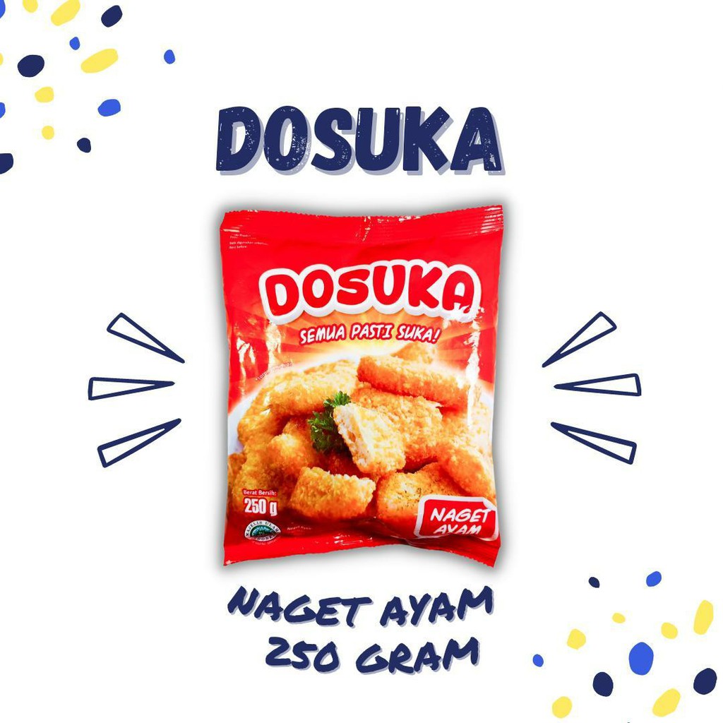 

ADDRIELLA - DOSUKA NUGGET AYAM 250gr | DOSUKA/FROZENFOOD/FROZENFOOD MURAH