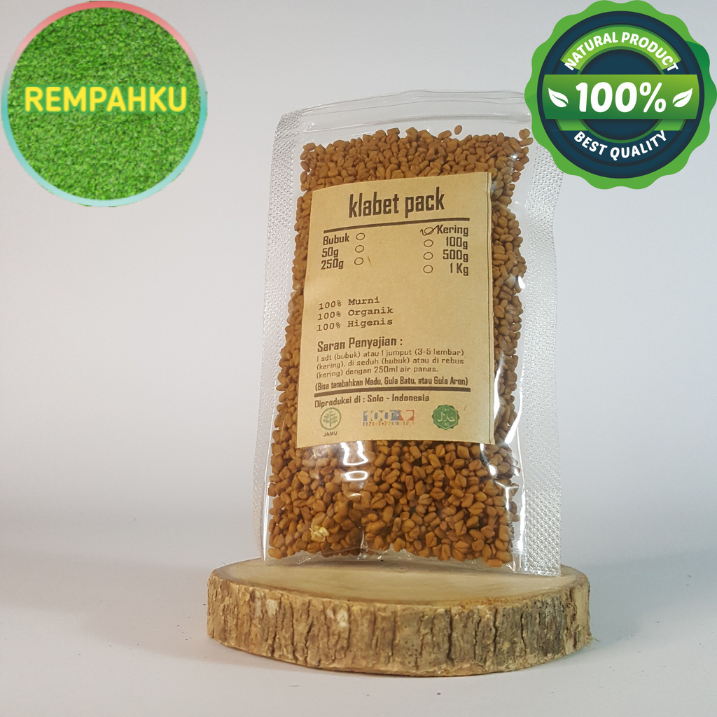 

BIJI KLABET KERING 1000 GRAM / 1 KG - Trigonella Foenum-Graecum