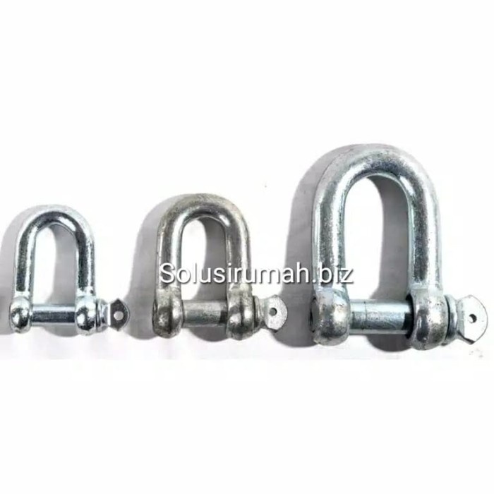 Segel D size 6MM Shackle Clamp Sambungan Rantai Besi Galvanis