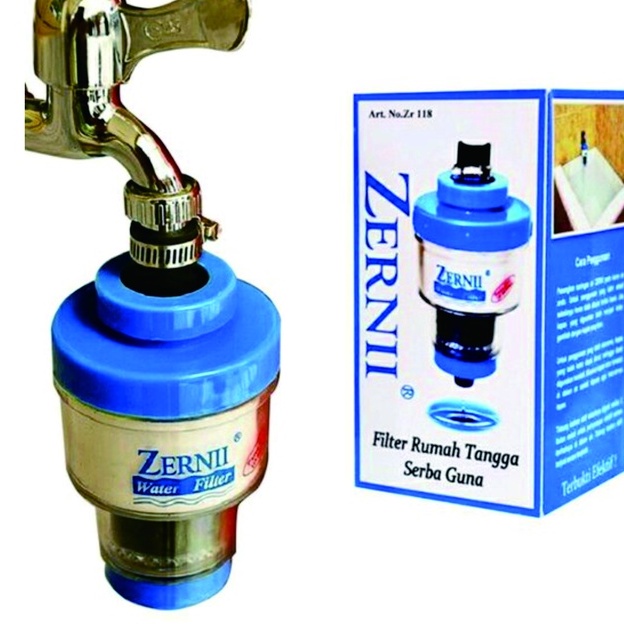 Zernii Zerni Penyaring / Saringan / Penjernih Air Karbon Carbon Alat Penyaring Saringan Air Kotor Kran Kamar Mandi Filter Air Keruh Sumur Zerni Water Purifier Alat Penjernih Air Filter Air Keran Filter Air Sumur Pembersih Air Keran Penjernih Air Sumur