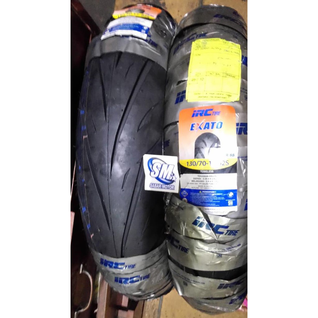 Ban Irc 130/70 - 17 Exato Nr88 Ban Tubeless Irc R15 / Byson / Vixion Produk Baru
