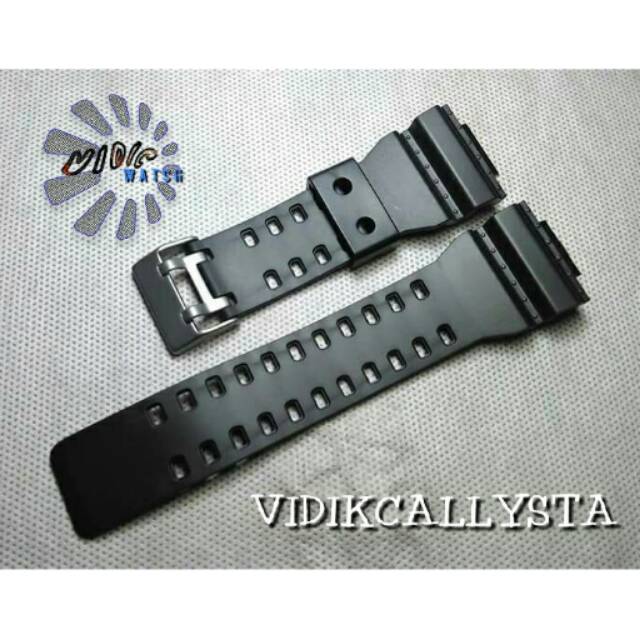 STRAP CASIO / TALI CASIO G-SHOCK GSHOCK GA 100 / GA100 / GA-100 HITAM DOOP PREMIUM