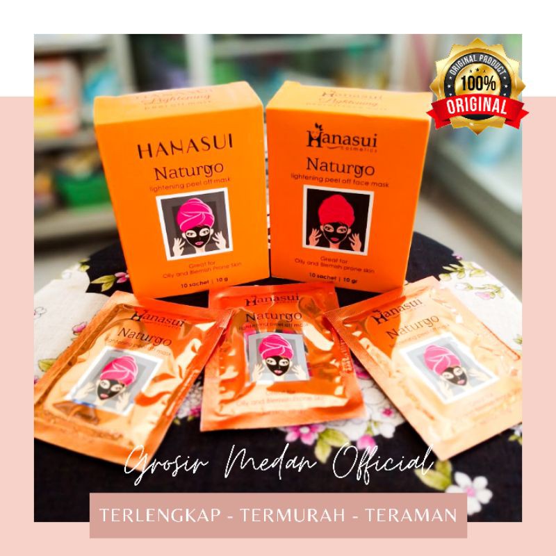 MASKER HANASUI NATURGO PEEL OFF BLACK MASK MASKER PENGANGKAT KOMEDO