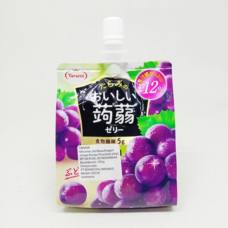 Tarami Oishii Konjac Grape Jelly 150 Gr - Jelly Jepang Rasa Anggur 150 Gr