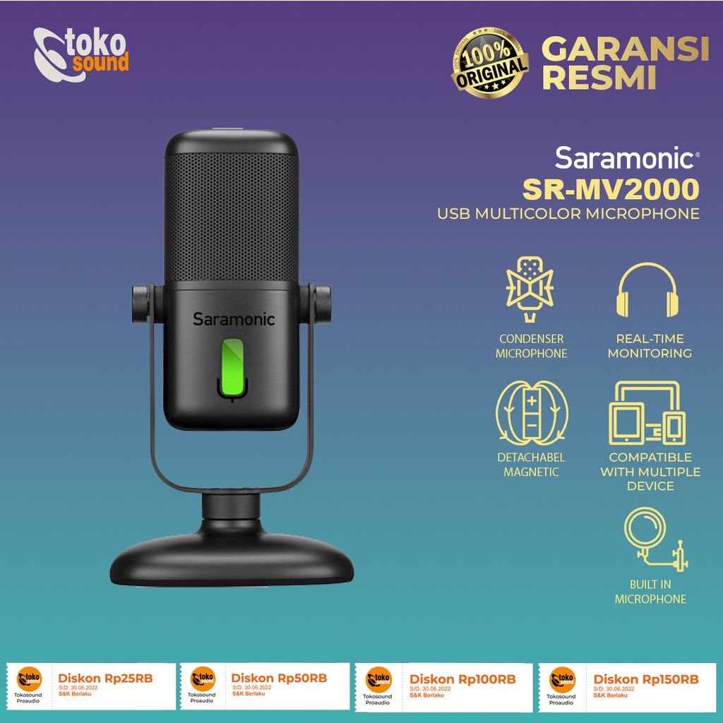 SARAMONIC SR MV2000 / SR-MV2000 USB Multicolor Microphone