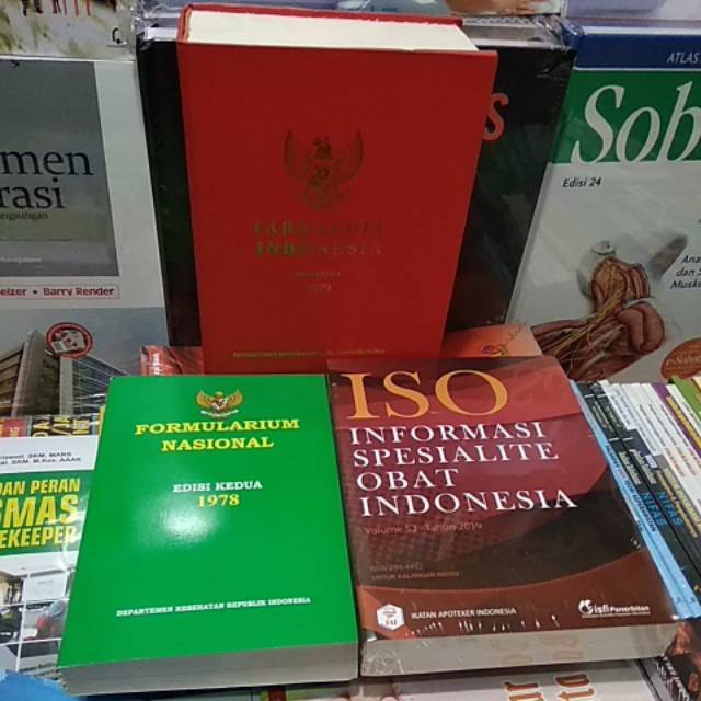 Jual Paket 3 Buku Farmakope Edisi 3, Formularium Nasional, ISO 2019 ...